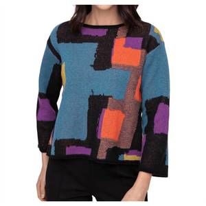 NEW LIV BY HABITAT collage swing pullover sweater